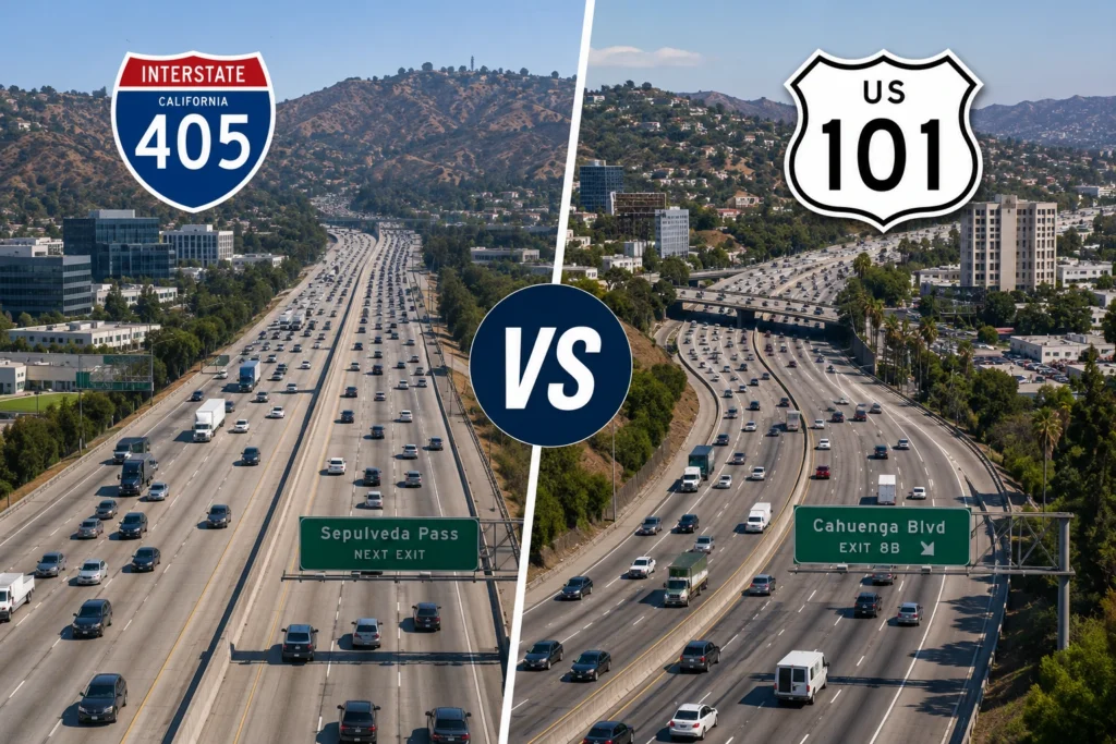 The 405 vs the 101