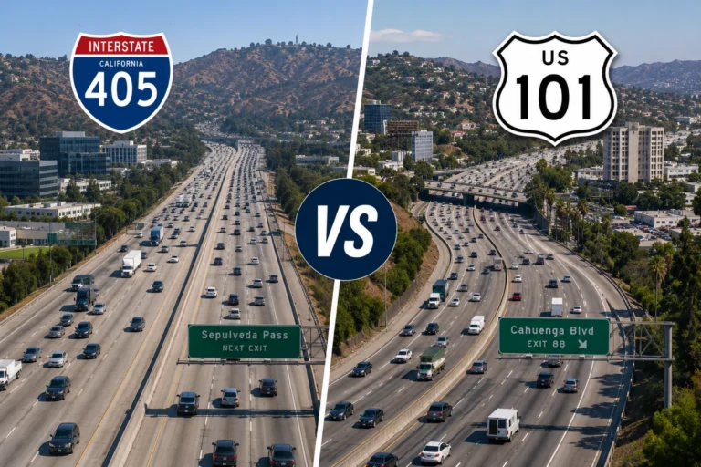 The 405 vs the 101